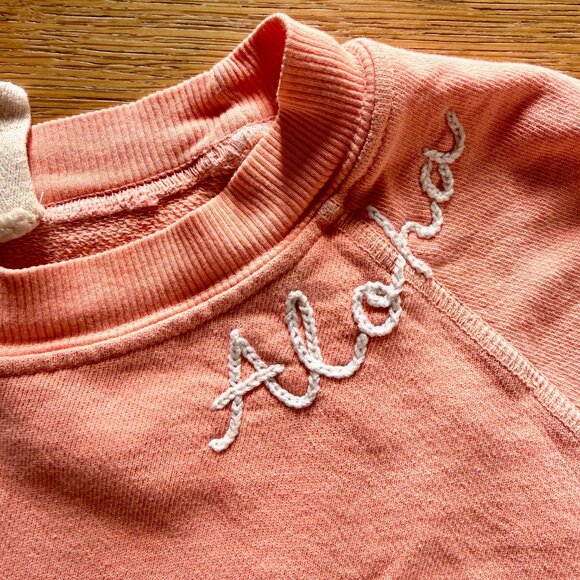 I Stole my Boyfriend's Shirt Sweatshirt "Aloha" - Picture 2 of 4